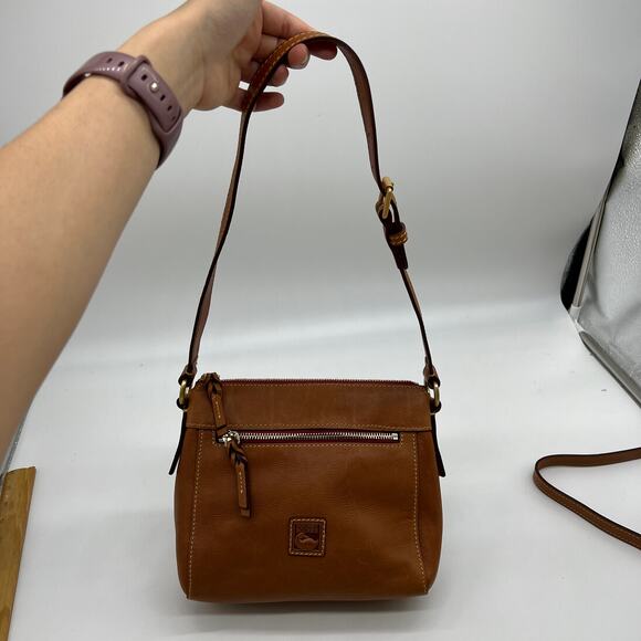 Dooney & Bourke Florentine Leather Allison Crossbody Bags Natural - Picture 6 of 16